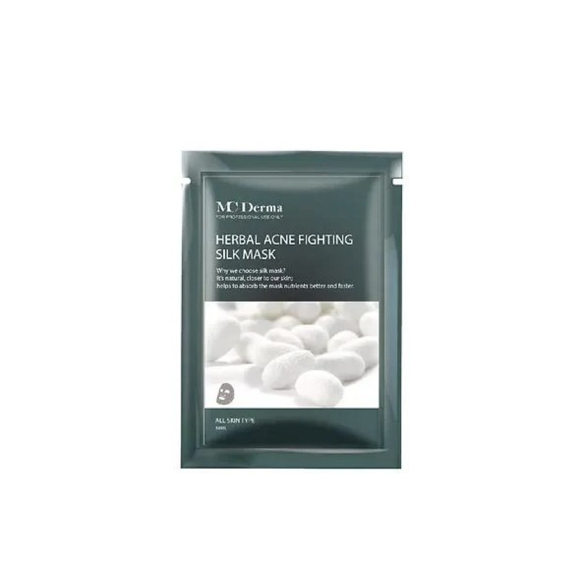 MC DERMA HERBAL  ACNE SLIK MASK 祛痘修護蠶絲面膜 10片