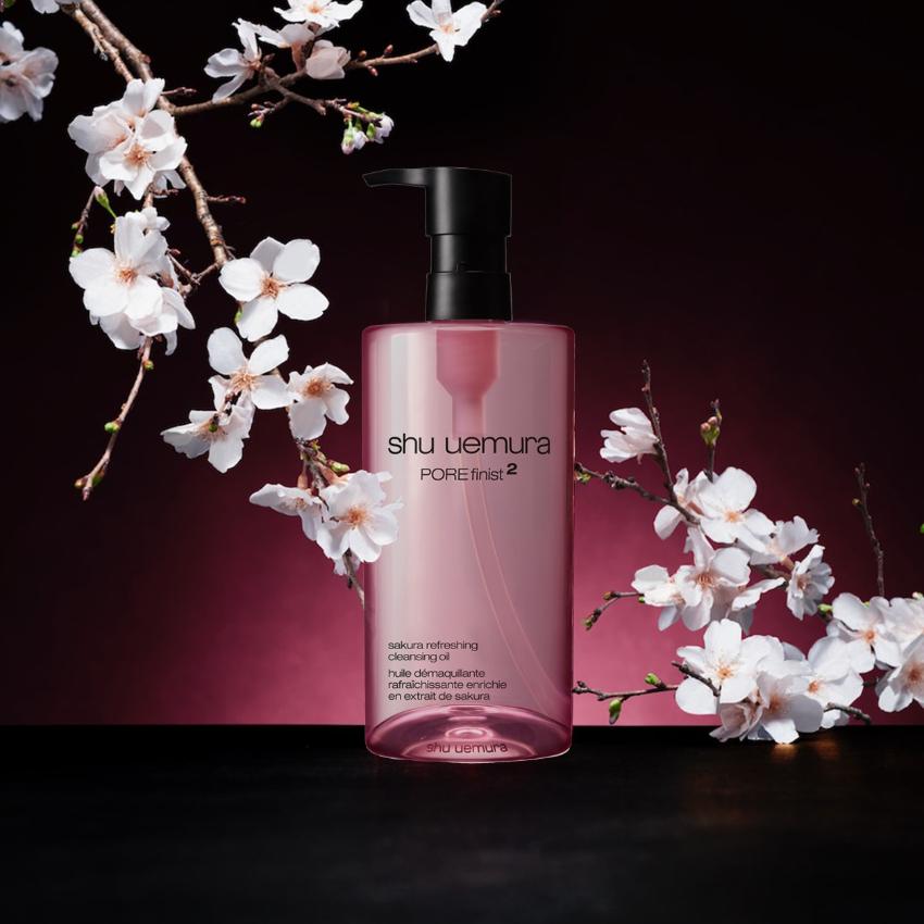 日本 Shu Uemura POREfinist² 櫻花輕膚潔顏油 Sakura Refreshing Cleansing Oil 450ml