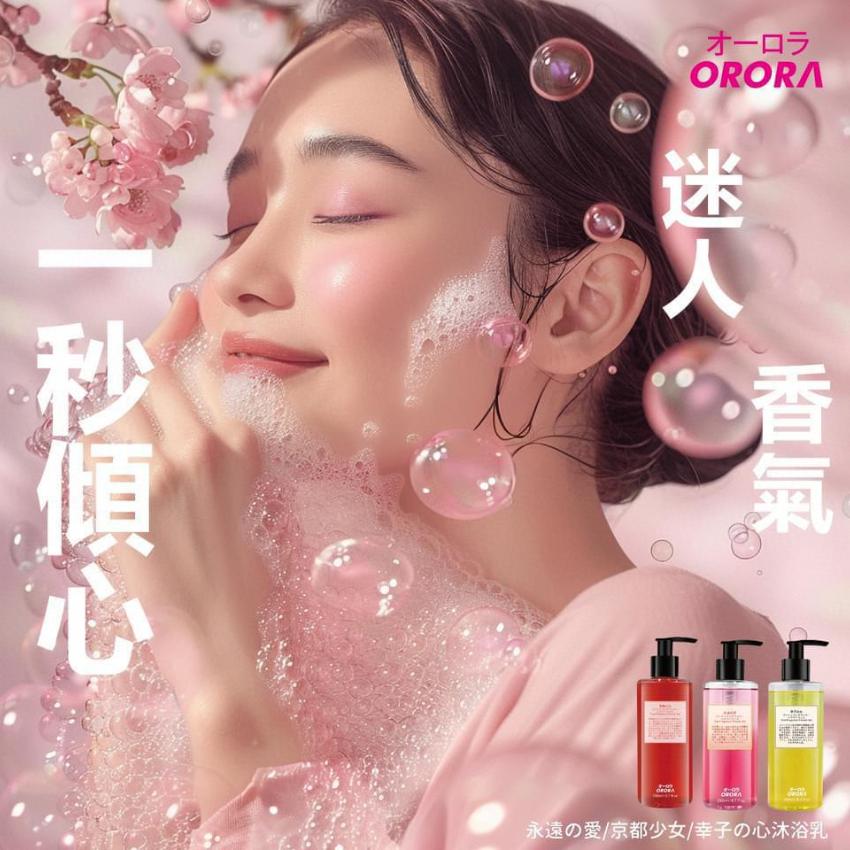 日本 Orora日系迷人香氣沐浴乳 250ml