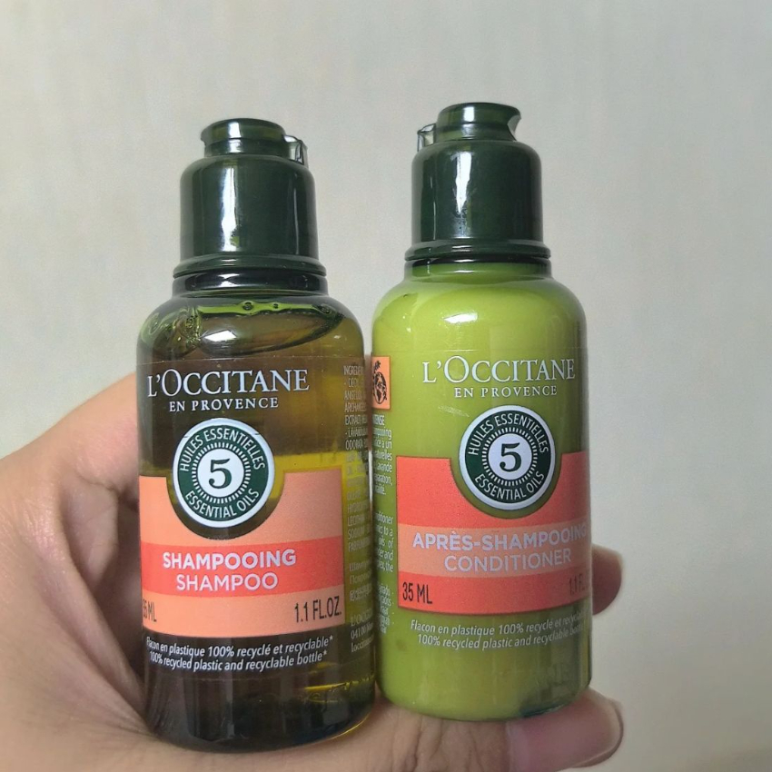 Loccitane 草本療法修護洗髮露35ml + 護髮素35ml套裝