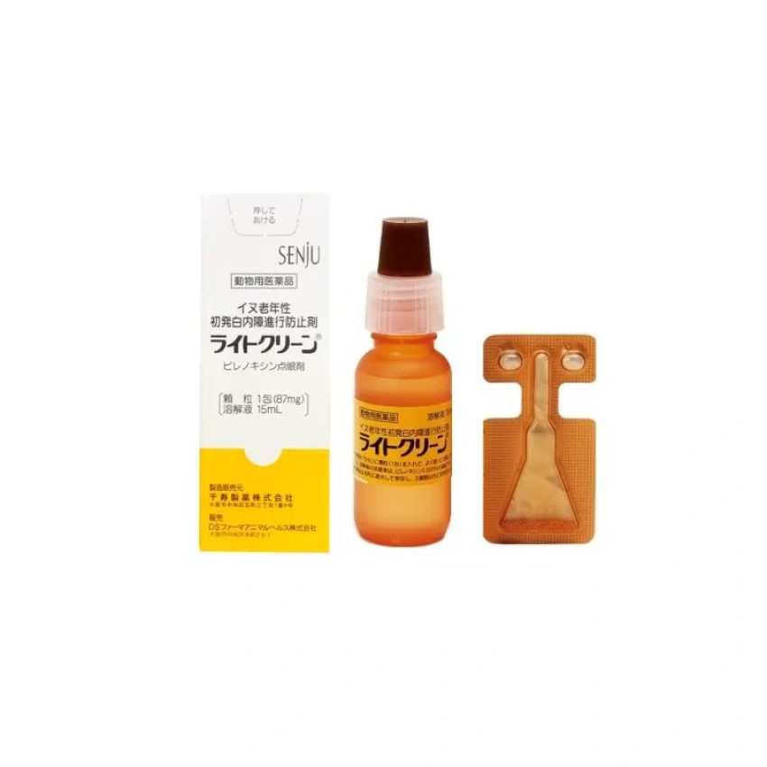 日本 SENjU 千壽製藥 Light Clean 高齡犬白內障初發眼藥水 15ml